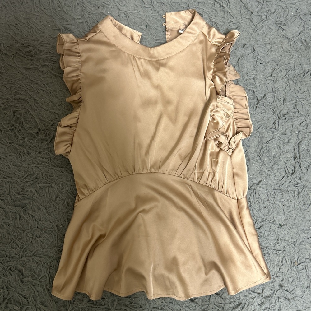 Women’s Gold Blouse from a Local Boutique